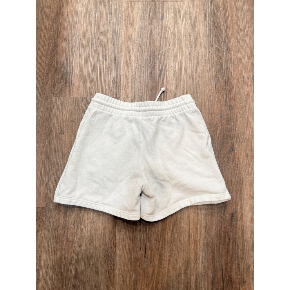Tna Aritzia Cozy Fleece Boyfriend Shorts White Relaxed Fit Small